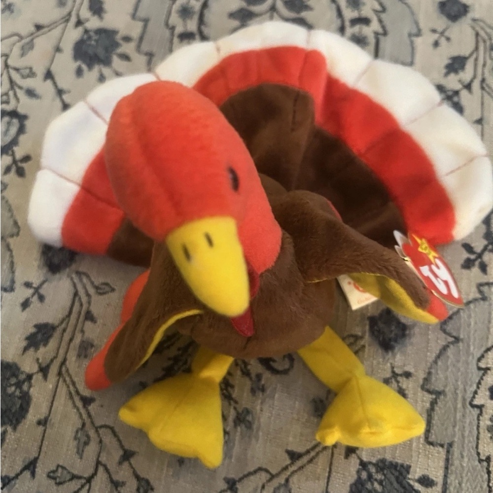 Ty Beanie Baby Gobbles the Turkey with tag retired 1999